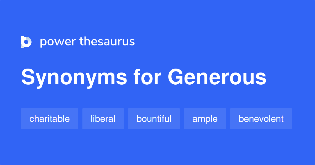 generous synonyms