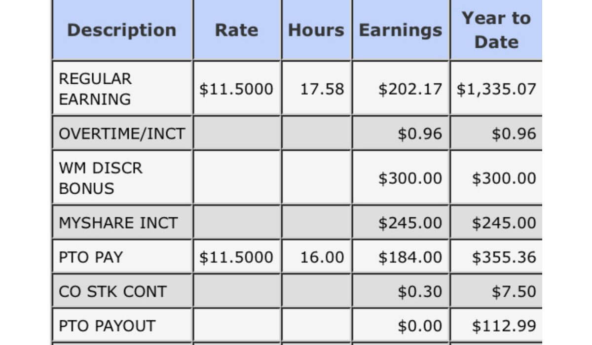 walmart pay stub