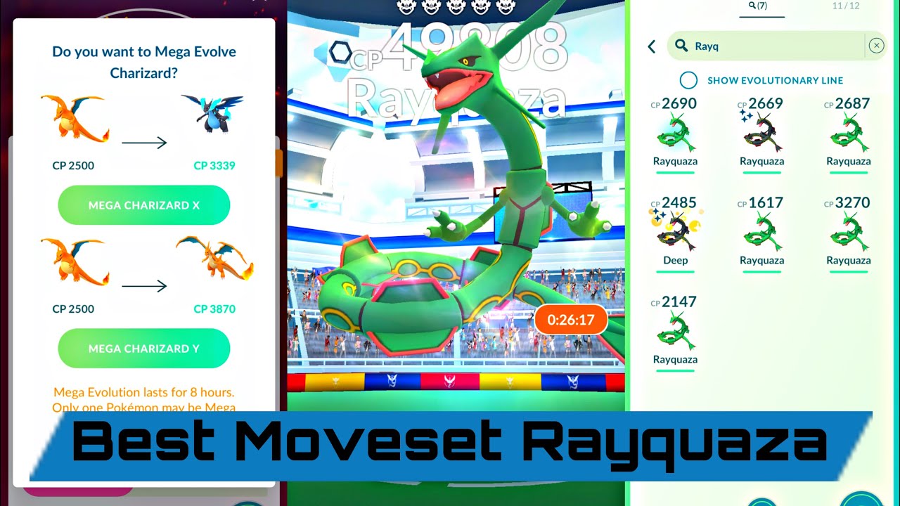 rayquaza moveset