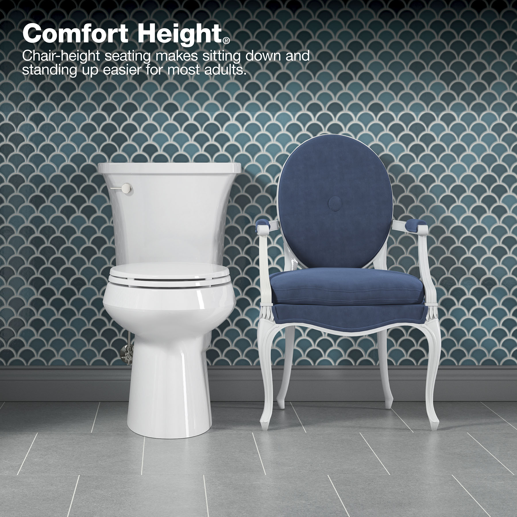 comfort height elongated toilet