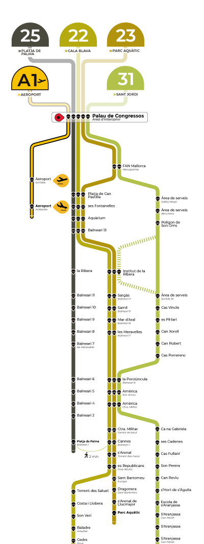 linea 46 emt palma