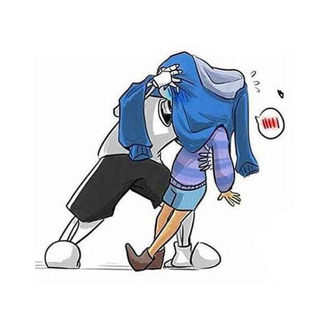 frisk x sans