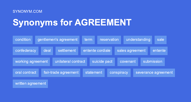 thesaurus agreement