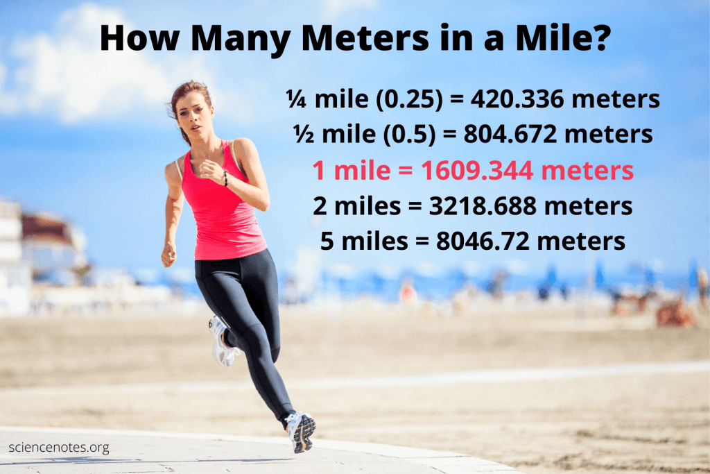 1100 meters to miles