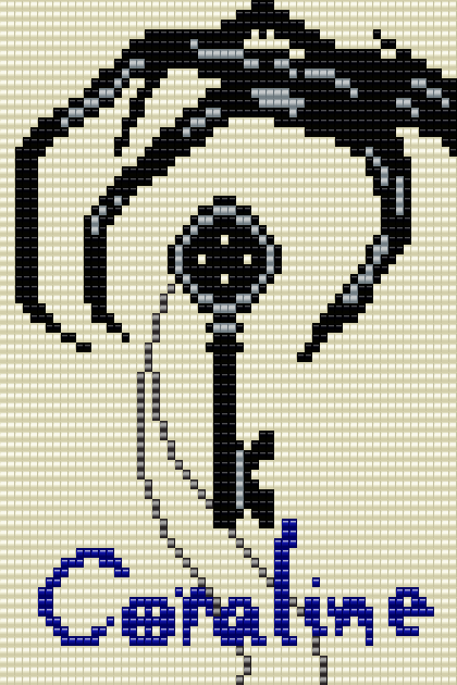 pixel art coraline