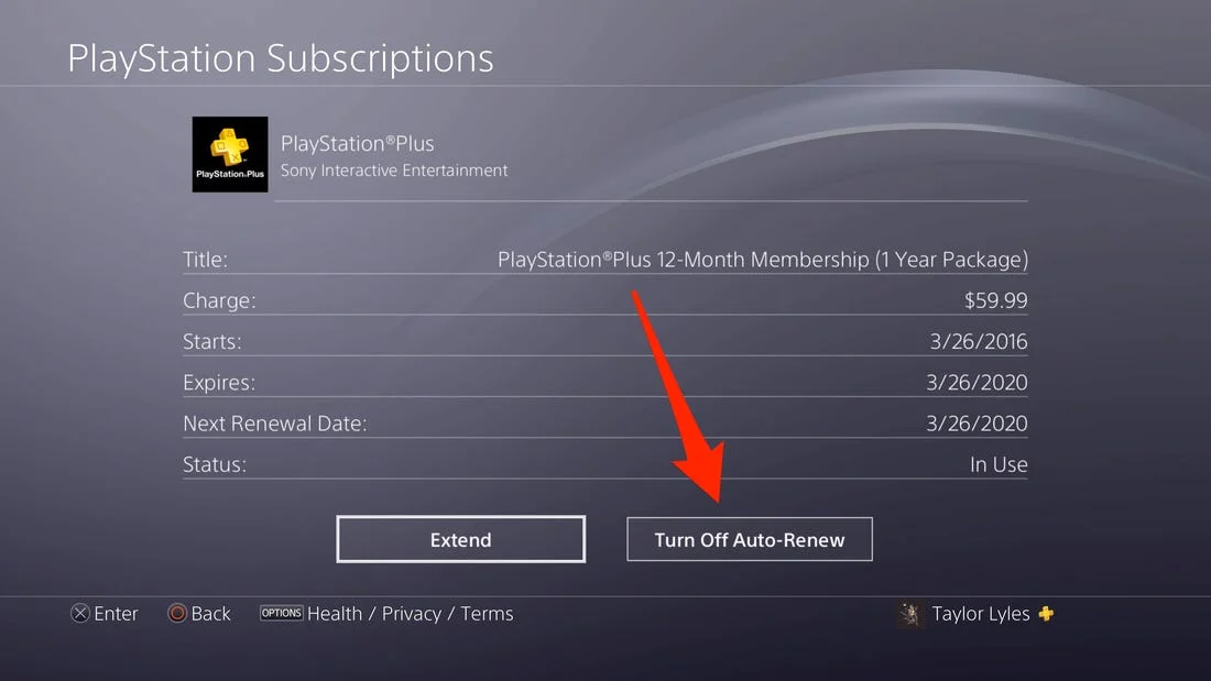 how to stop playstation plus subscription