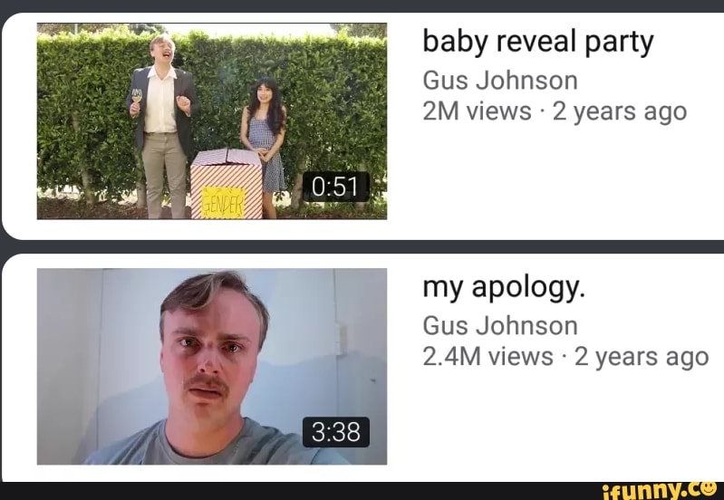 gus johnson apology