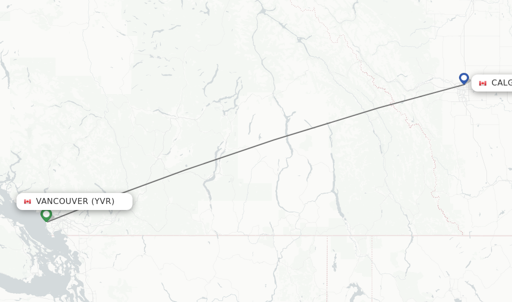 cheapest flight from vancouver to calgary