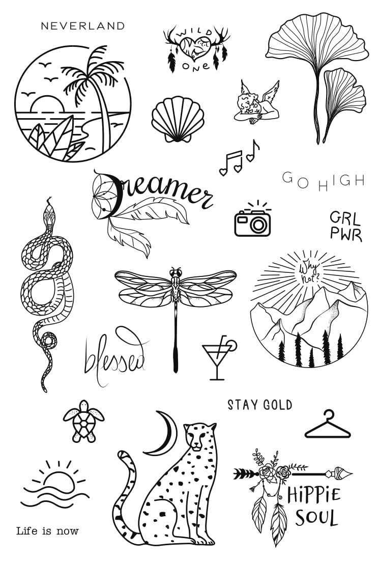 hippie tattoos