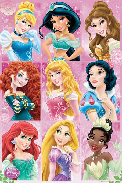 disney princess collage