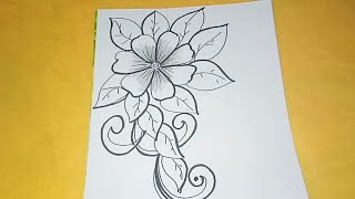 batik design easy drawing