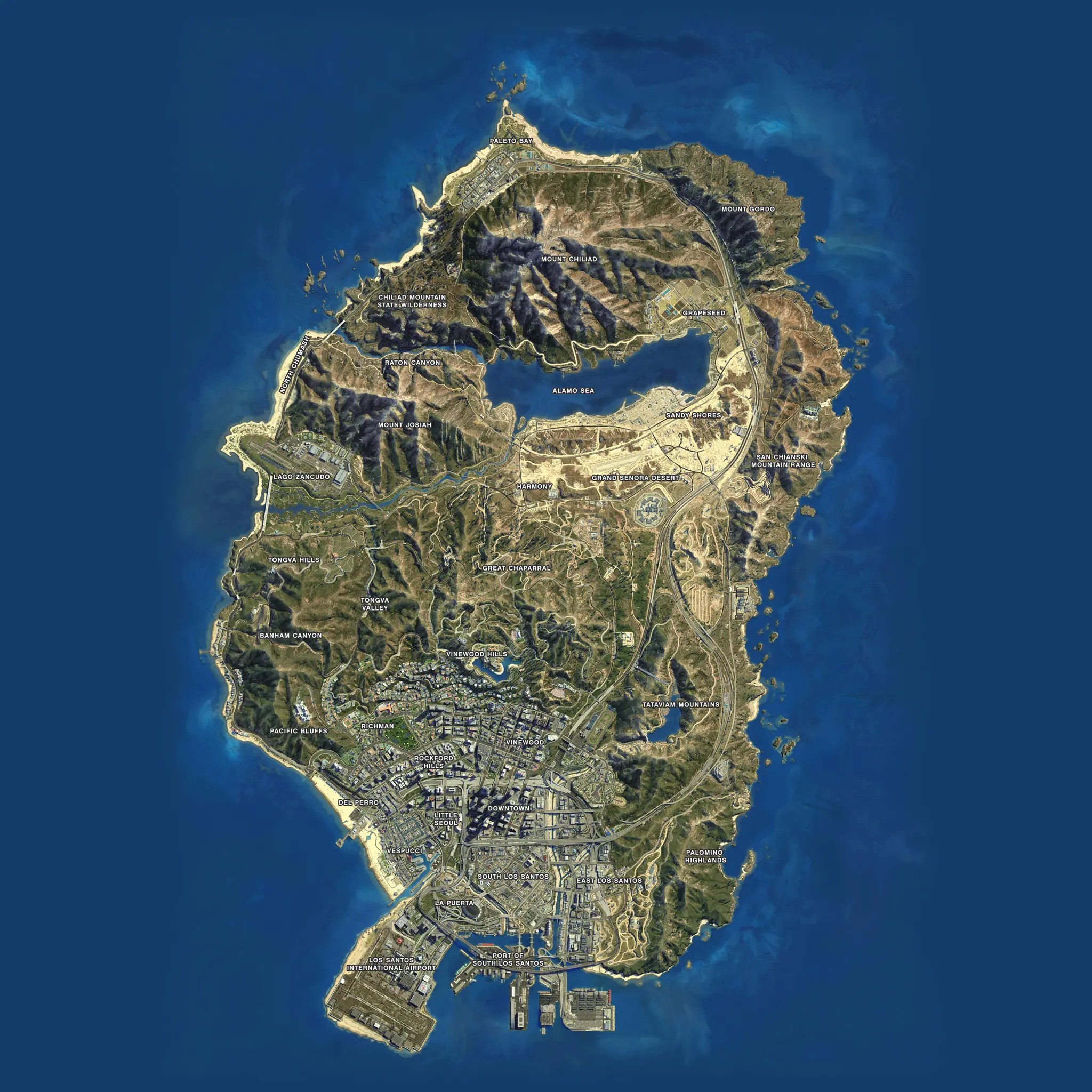 grand theft auto v map