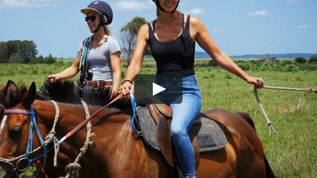 two girls one horse video