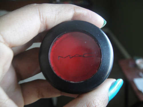 mac red eyeshadow