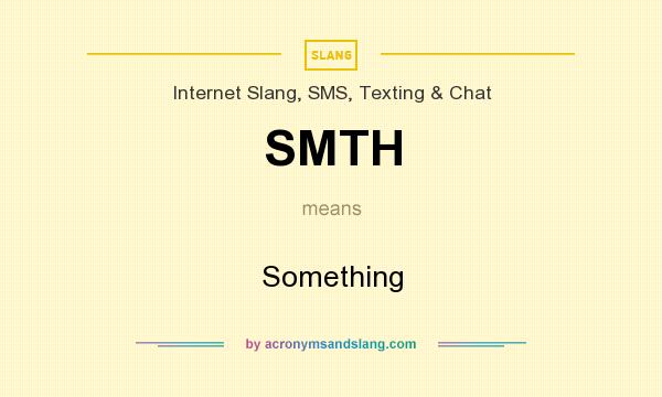 smthn meaning