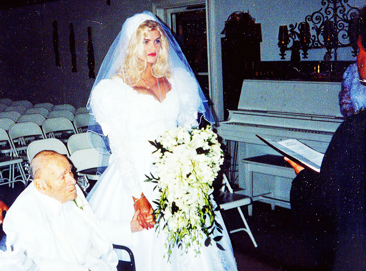 anna nicole smith wedding photo