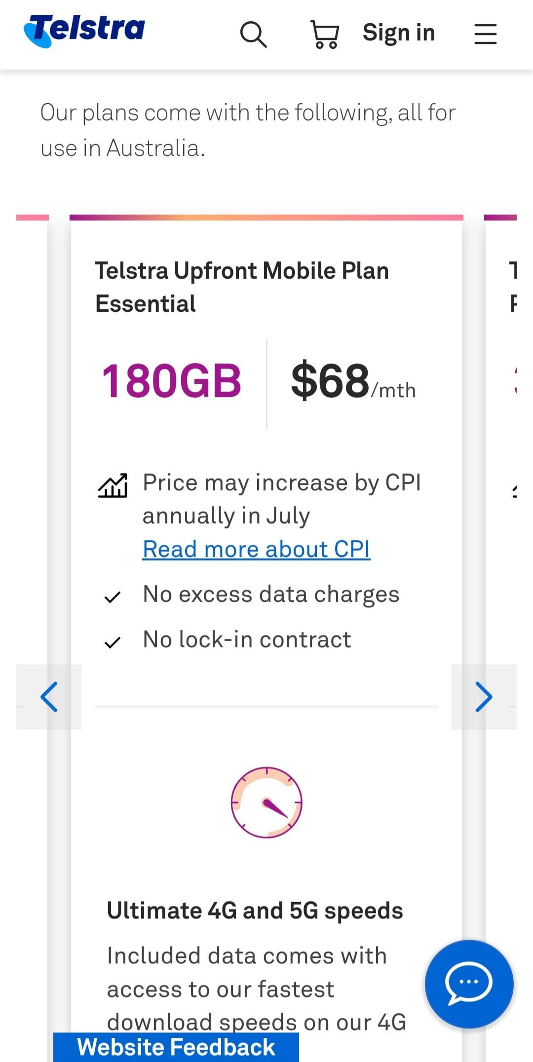 telstra mobile plans