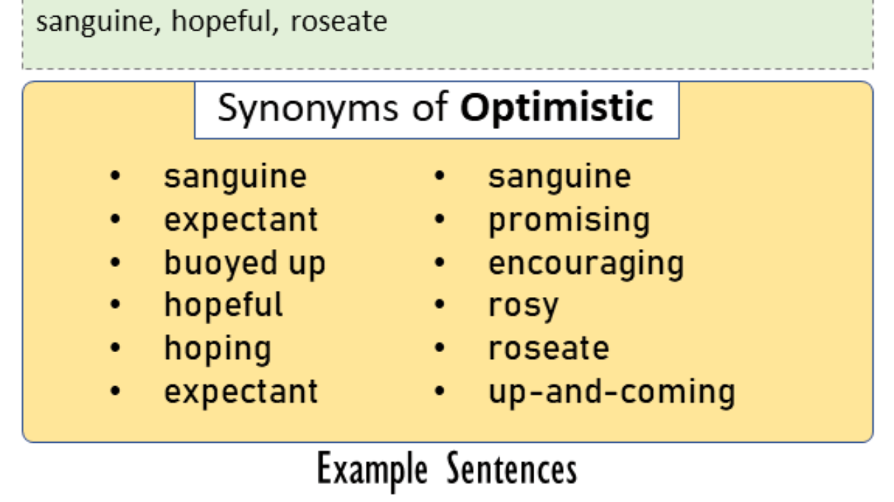 synonym for optimistic