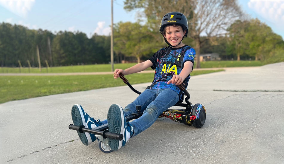 how to ride a hoverboard with a seat