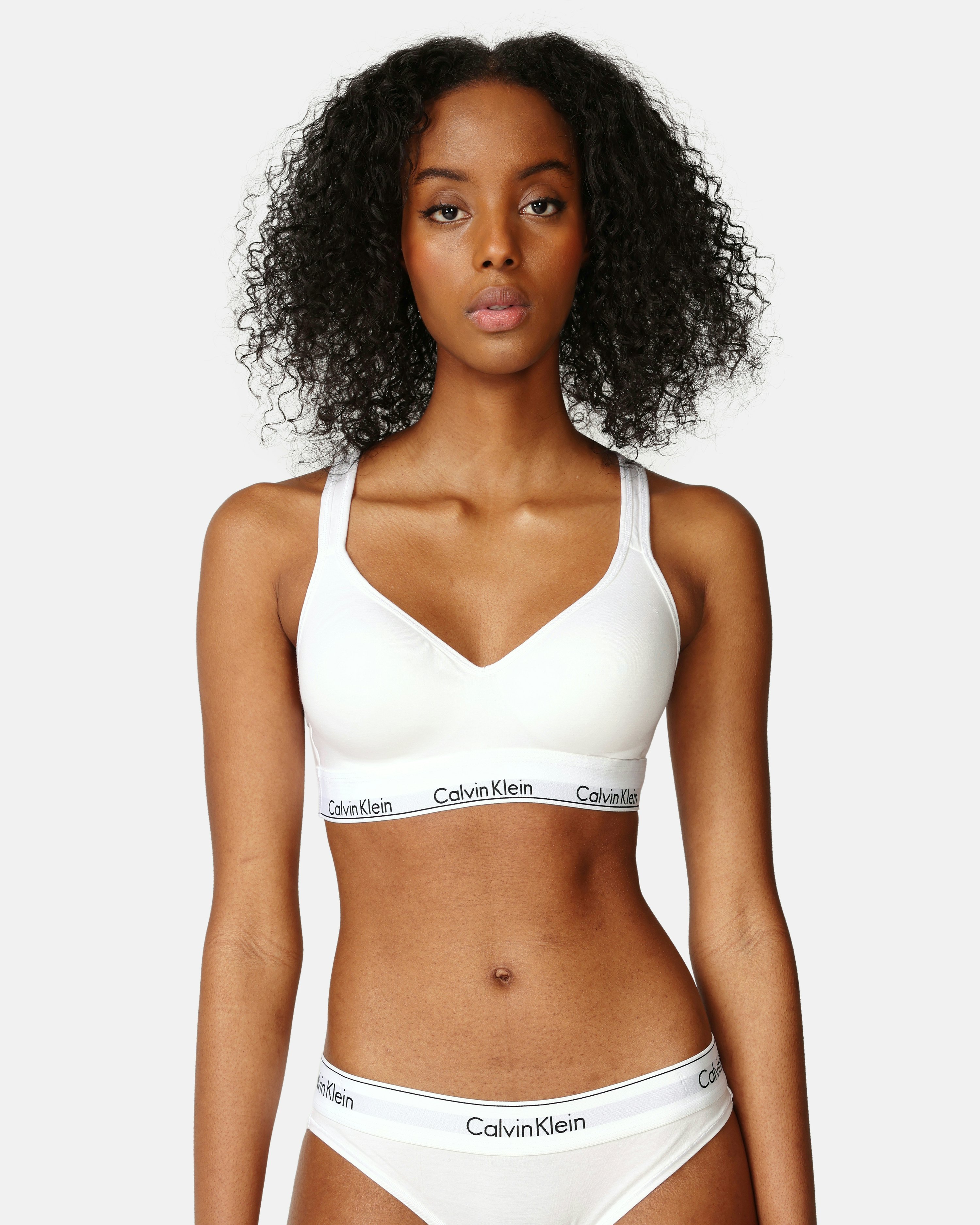 calvin klein white bra