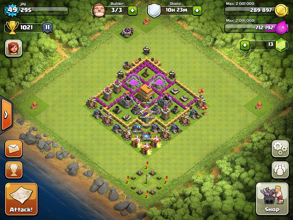 coc town hall base