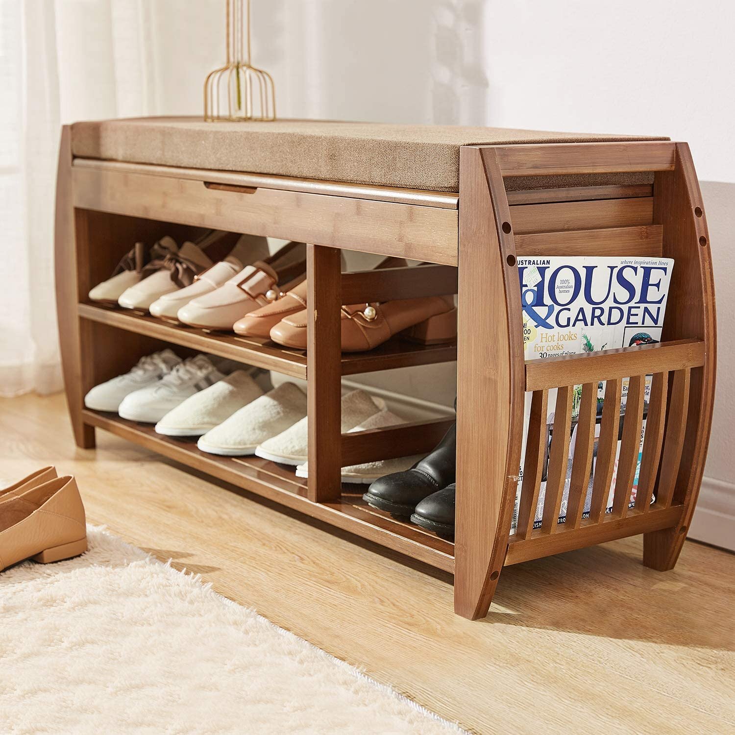 bench shoe cabinet