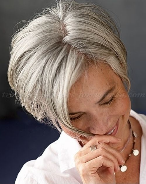 short grey hairstyles over 50