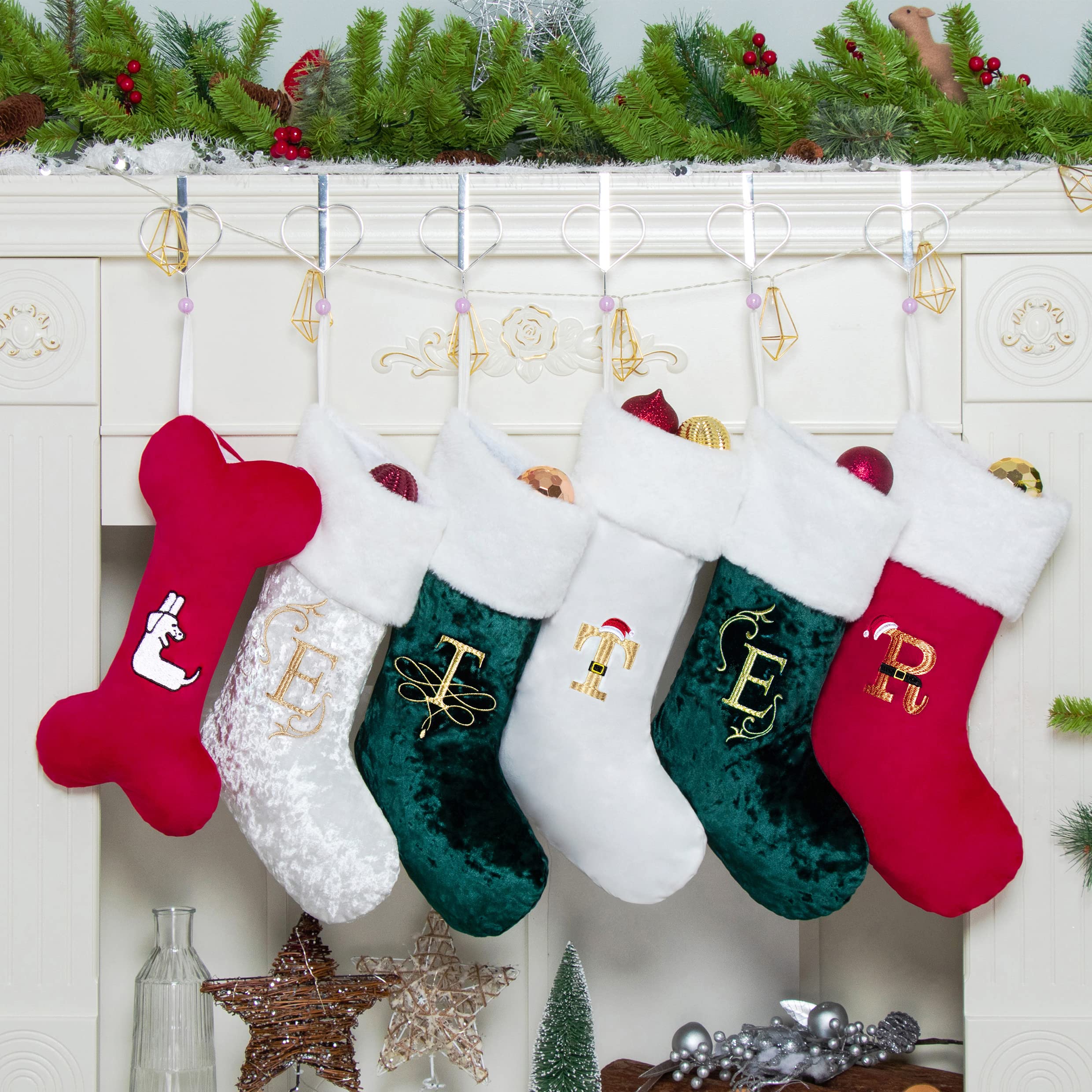 initial christmas stockings