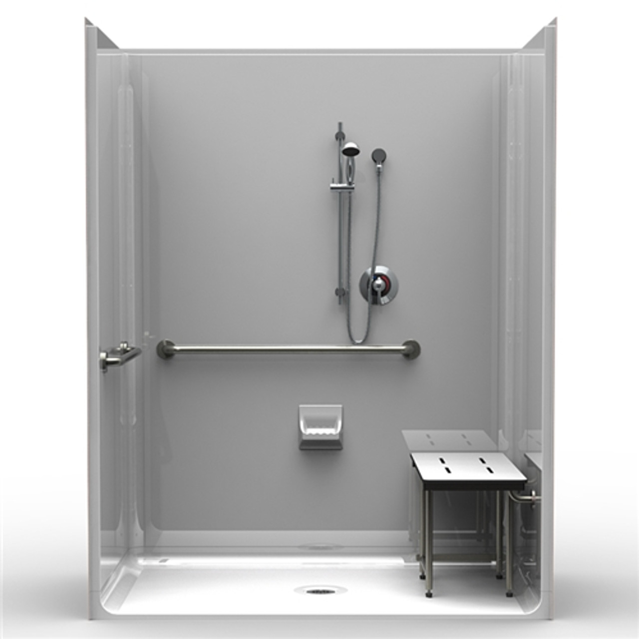 ada fiberglass shower