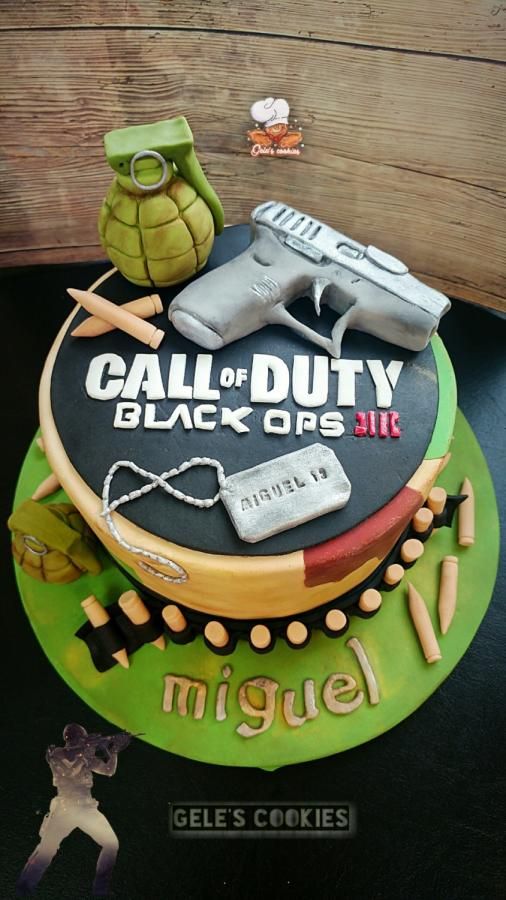 pastel de call of duty