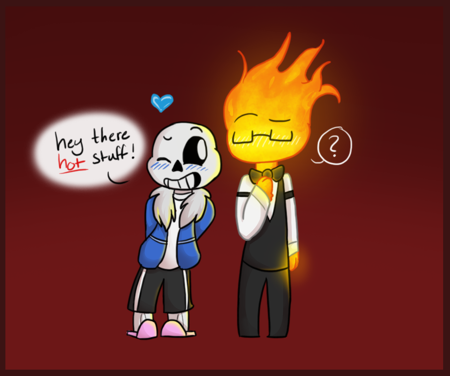 sans x grillby