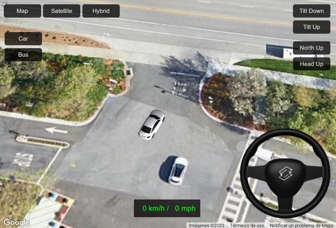 3d google maps driving simulator