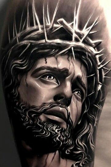 jesus design tattoo