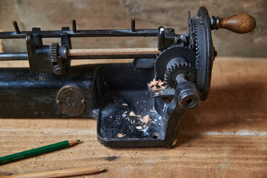 antique pencil sharpener