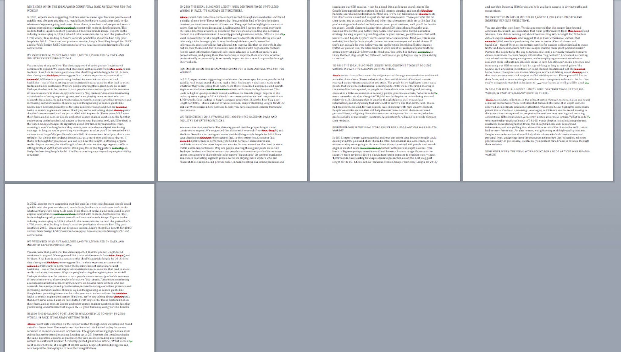 2500 words double spaced