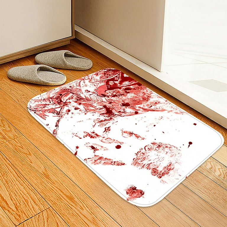 bloody bath mat