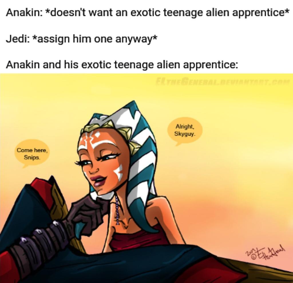 luke did i ever tell you about ahsoka tano