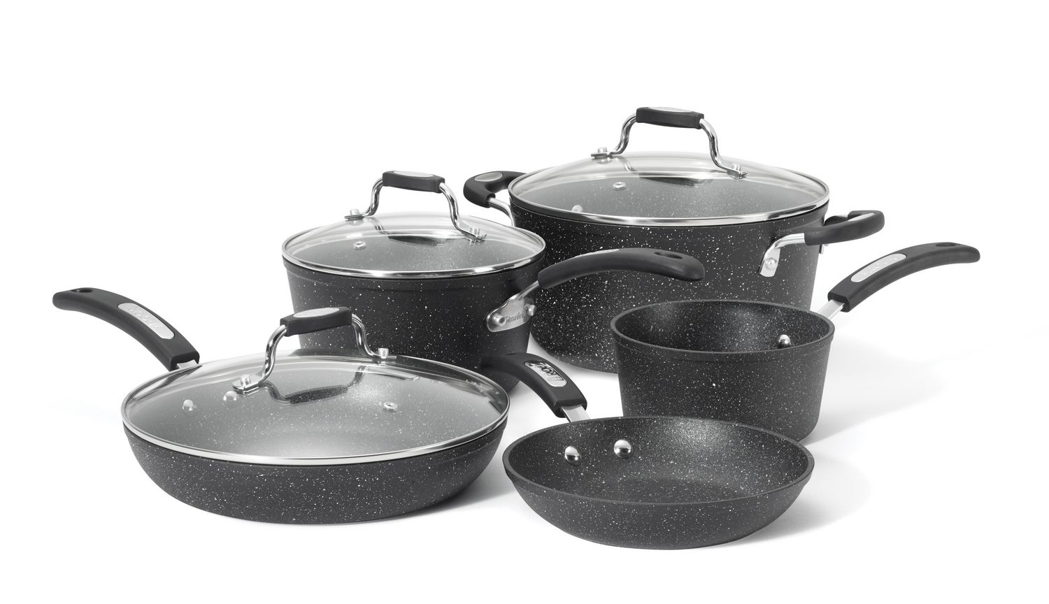 the rock 8 piece cookware set