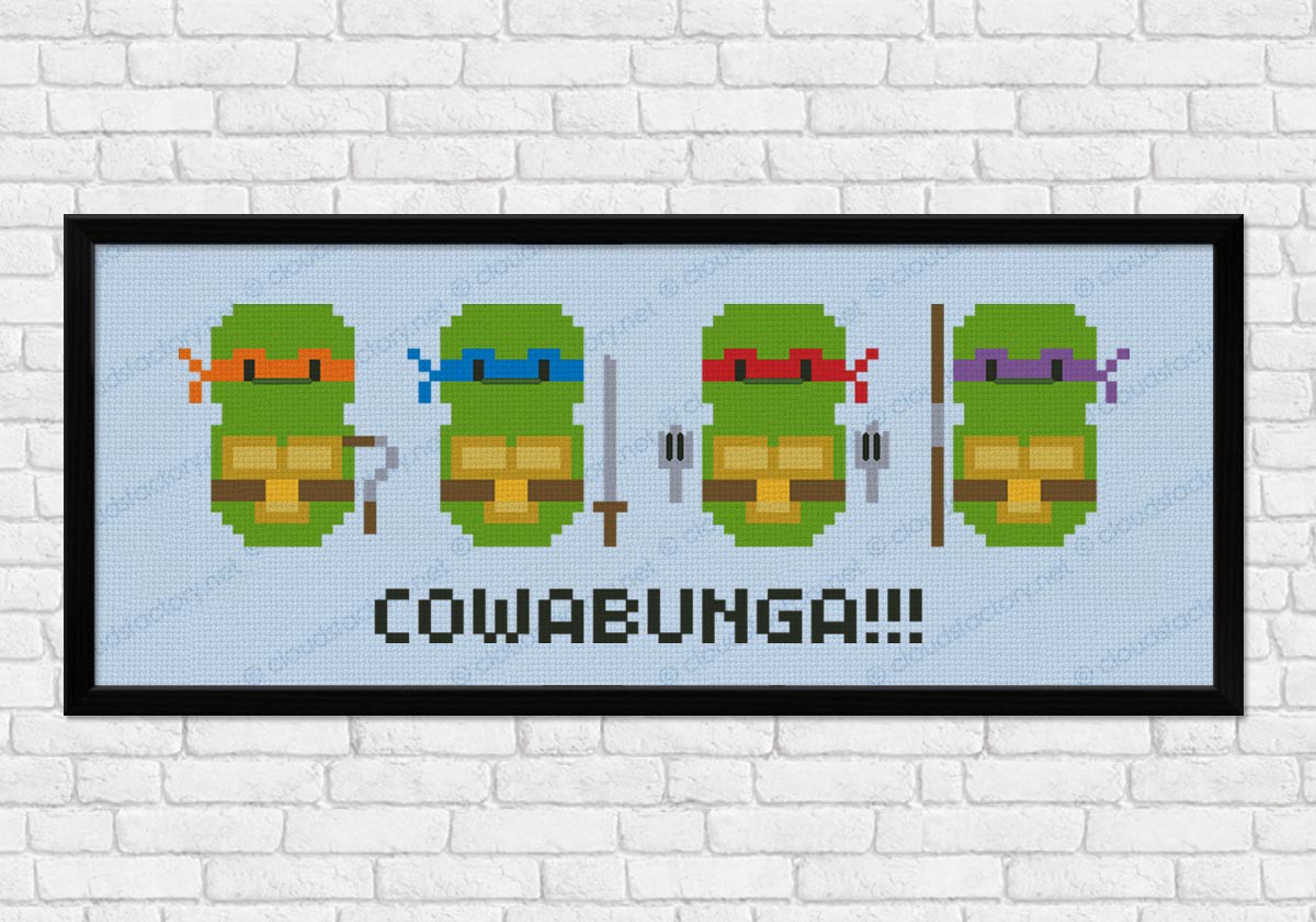 tmnt cross stitch pattern