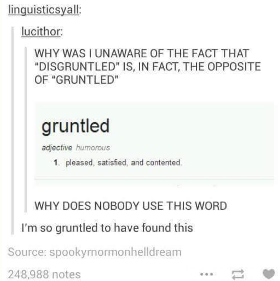 gruntled