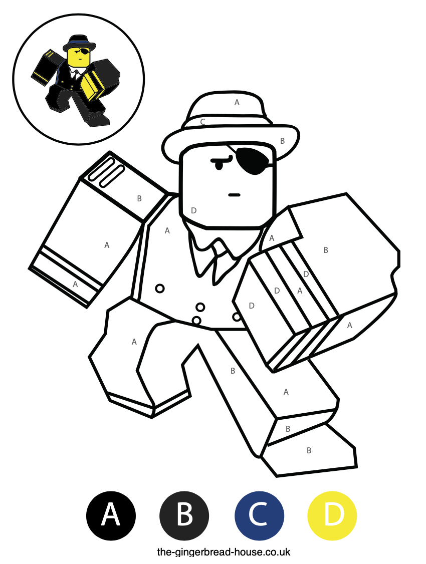 roblox colouring sheets