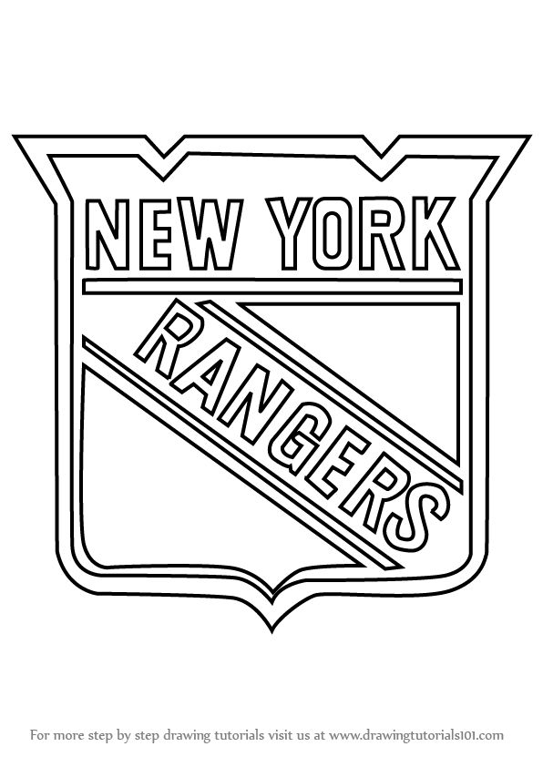 ny rangers coloring pages