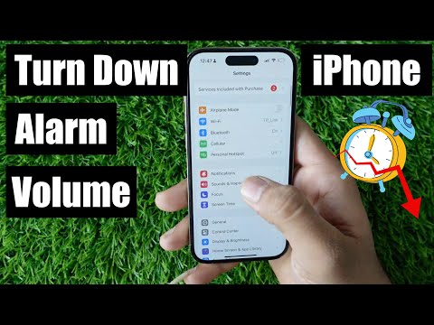 adjust alarm volume iphone 14