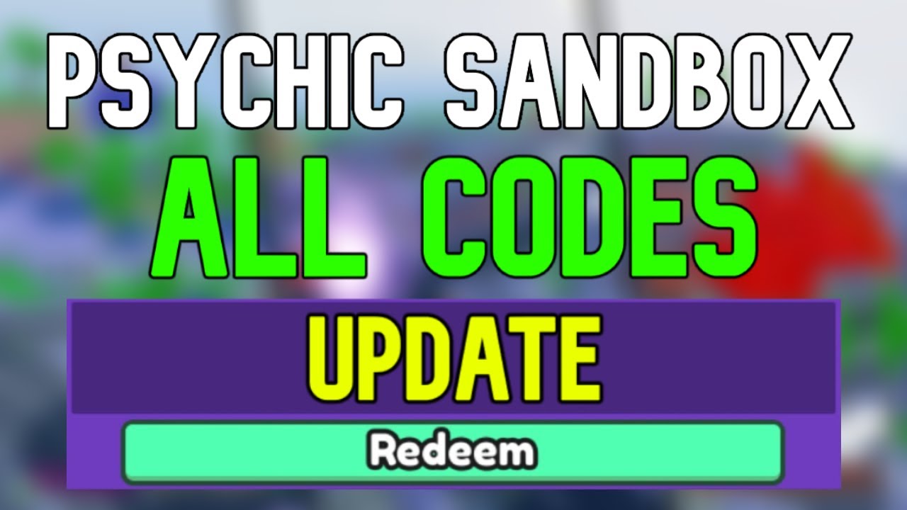 psychic sandbox codes