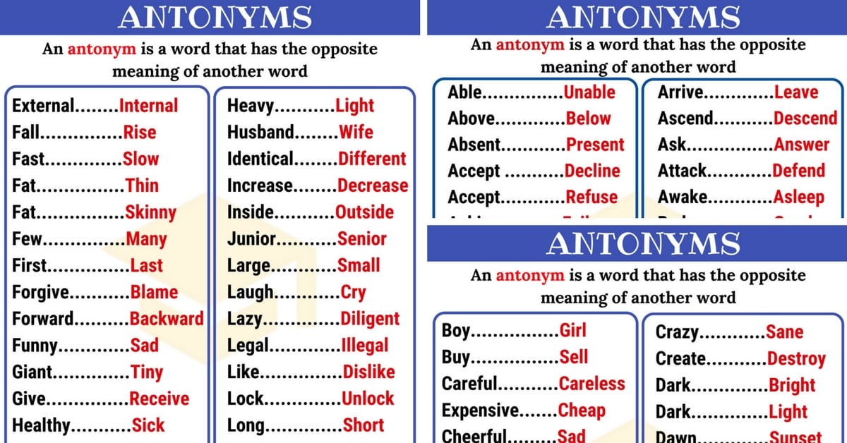 meaning antonym