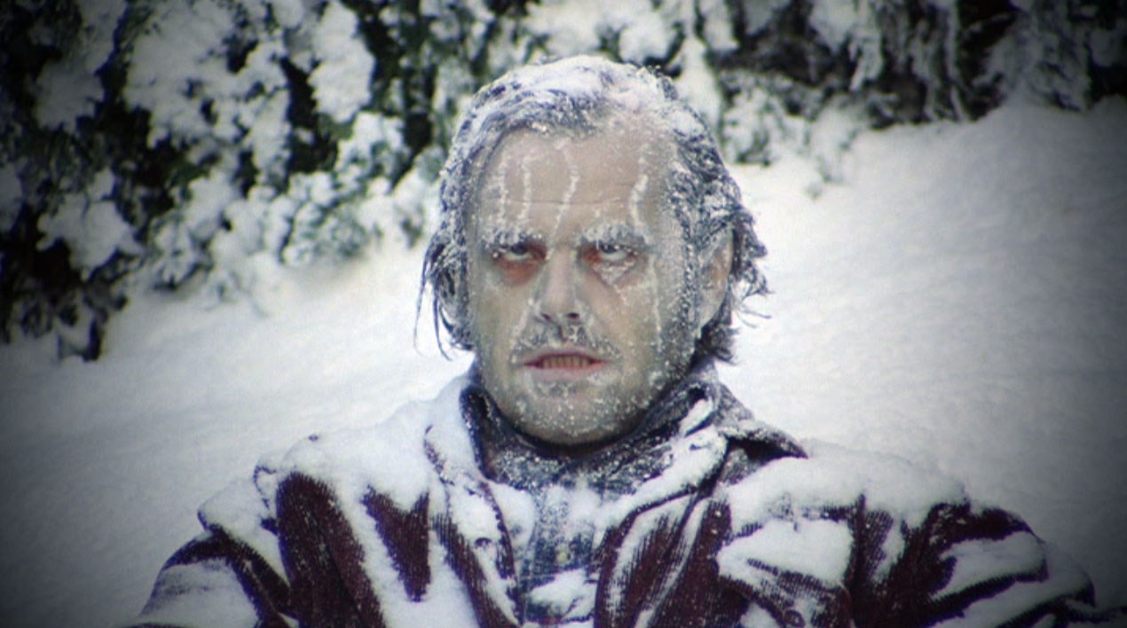 jack nicholson the shining freezing