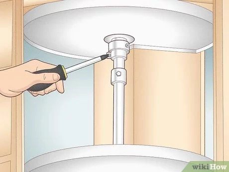 how to adjust a lazy susan door