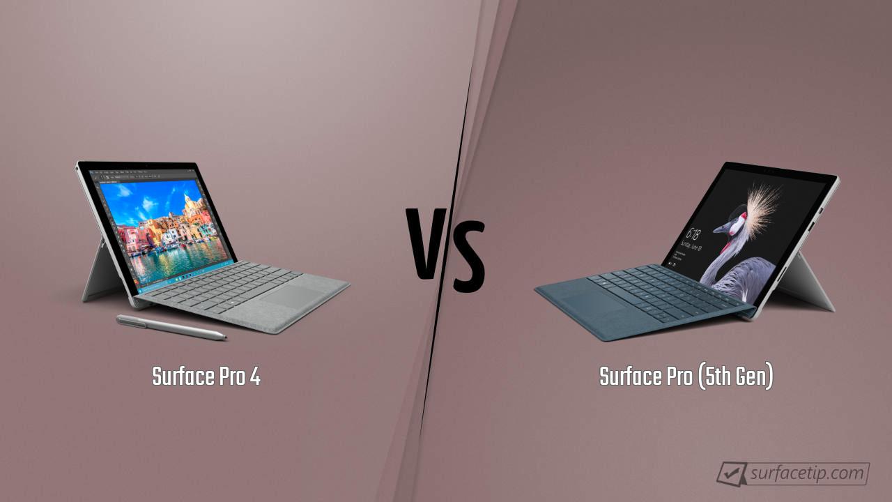 surface pro 4 vs surface pro 2017