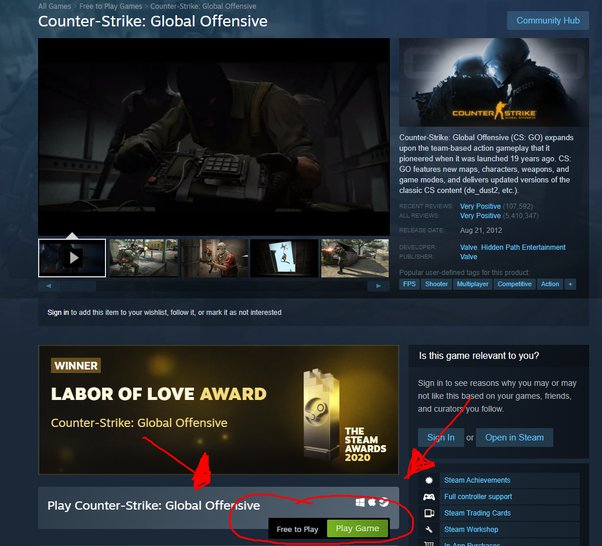 how to play cs go online free