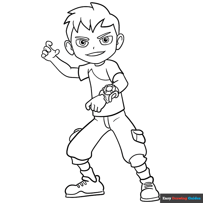 ben ten coloring pages